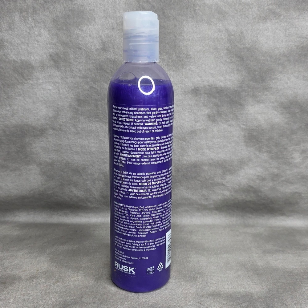 Rusk Deepshine PlatinumX Shampoo 12 oz - Picture 2 of 2